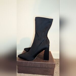 FashionNova Black Sock Boots